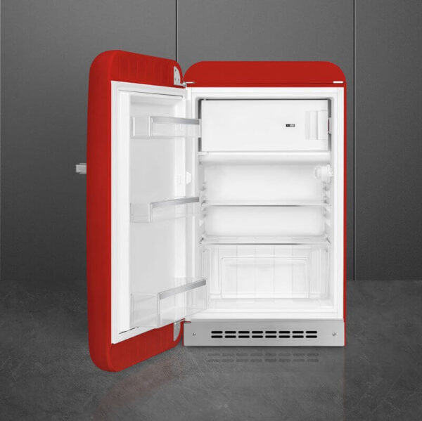Хладилник SMEG FAB10LRD5, ретро дизайн 50's Style Aesthetic, червен, обем 122 л