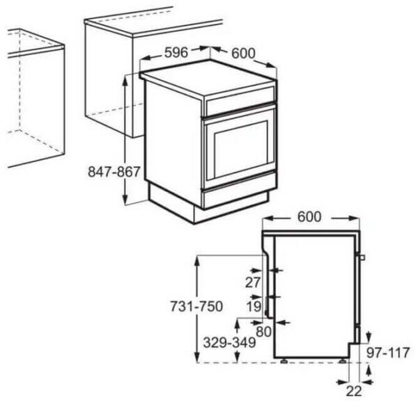 gotvarska pechka aeg cib6490apb 60sm s indukcionen plot piroliza 5