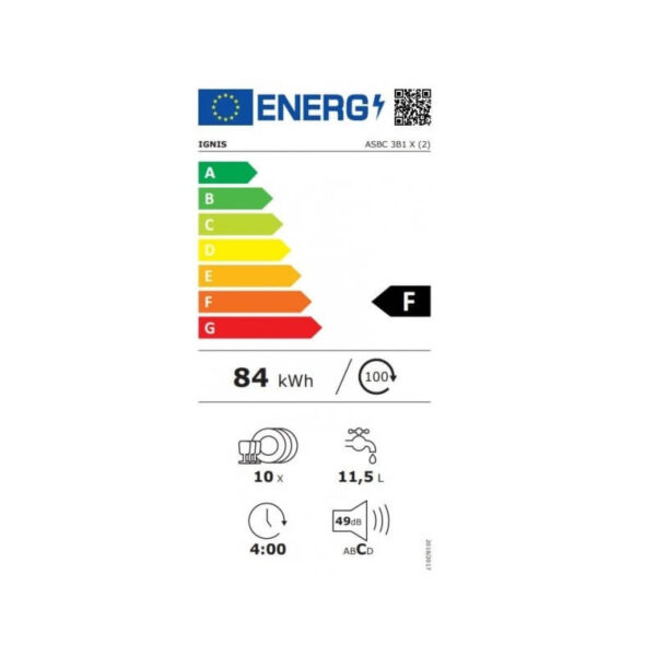 sudomiqlna ignis asbc 3b1 x za chastichno vgrazhdane 10 komplekta 45 sm 4