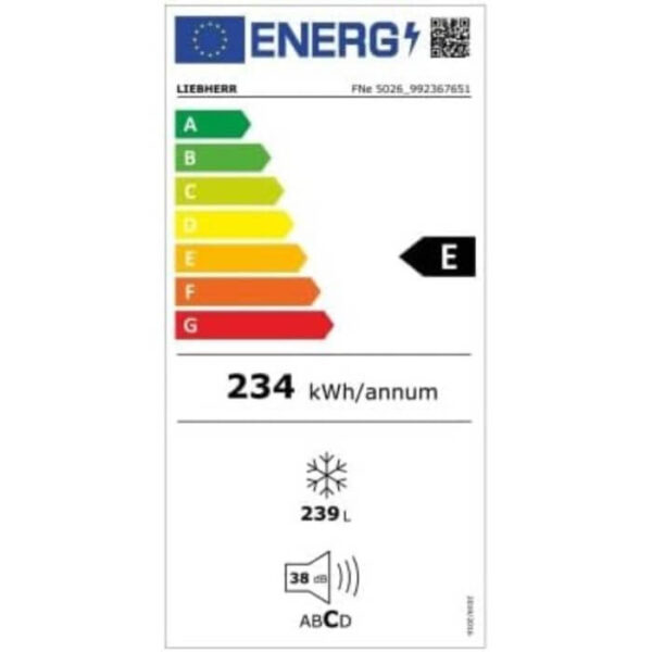 Фризер Liebherr FNE 5026 Plus NoFrost, в 165.5см, 239 л, VarioSpace