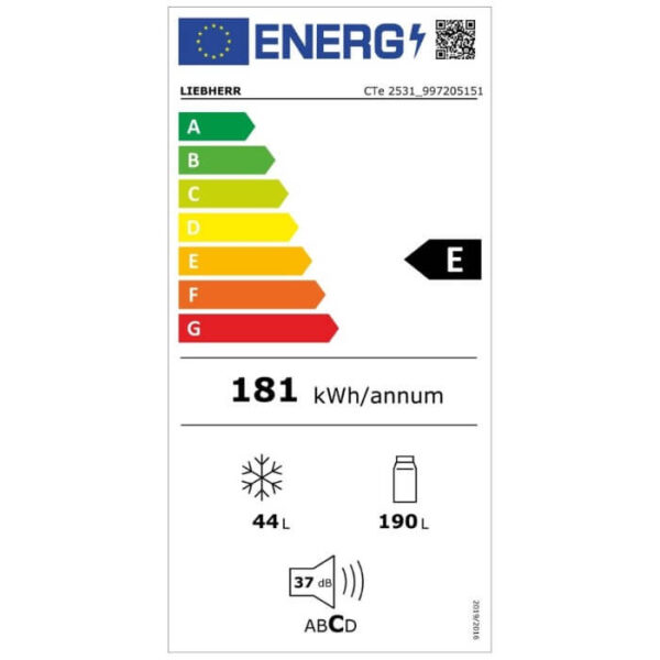 hladilnik liebherr cte 2531 233 l smartfrost 140 1 sm 2