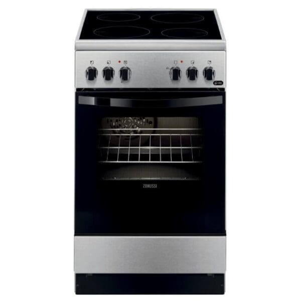 Готварска печка Zanussi ZCV9550G1X, 50см, стъклокерамичен плот